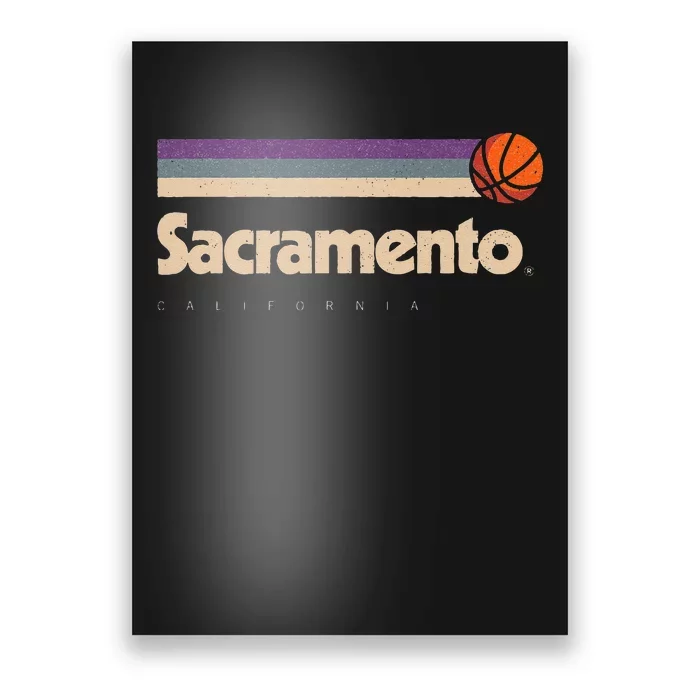 Sacramento Basketball BBall City California Sacramento Poster