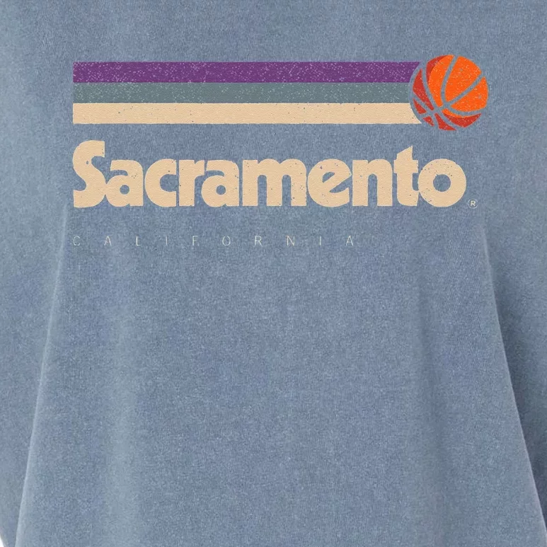 Sacramento Basketball BBall City California Sacramento Garment-Dyed Women's Muscle Tee