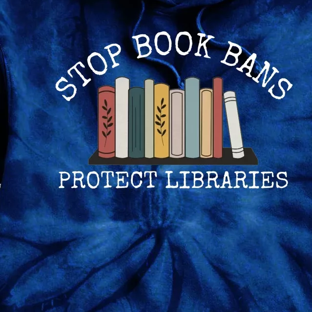 Stop Book Bans Librarian Tie Dye Hoodie