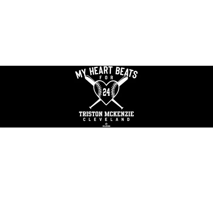 Shane Bie Ber My Heart Beats For Triston Mckenzie Cleveland Bumper Sticker