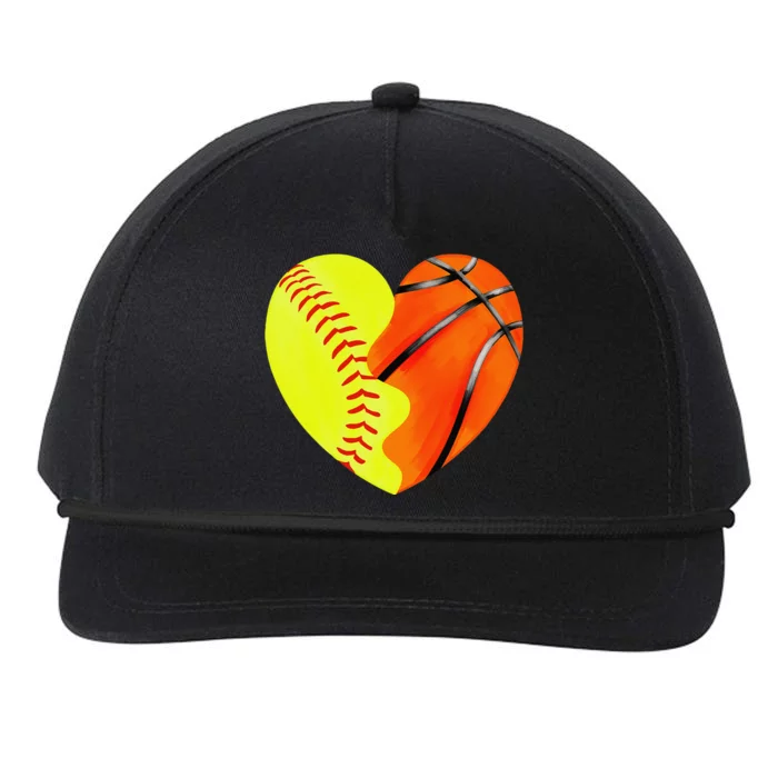 Softball Basketball Basketball Dad Softball Mom Snapback Five-Panel Rope Hat