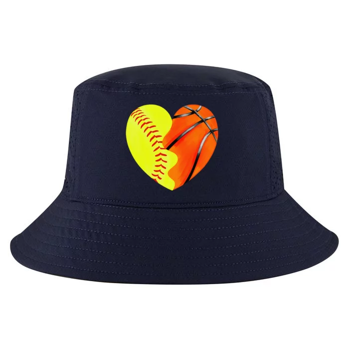 Softball Basketball Basketball Dad Softball Mom Cool Comfort Performance Bucket Hat