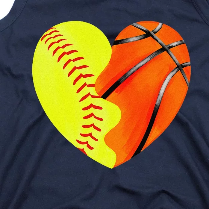 Softball Basketball Basketball Dad Softball Mom Tank Top