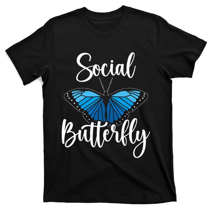 Social Butterfly Behavior Extroverted Extrovert T-Shirt