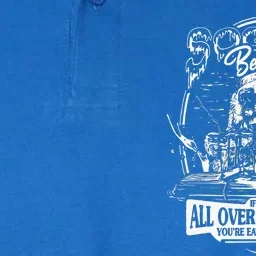 Soggy Beaver Bbq ItS Over Face The Beaver Softstyle Adult Sport Polo