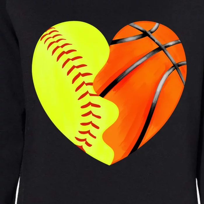 Softball Basketball Basketball Dad Softball Mom Gift Womens California Wash Sweatshirt