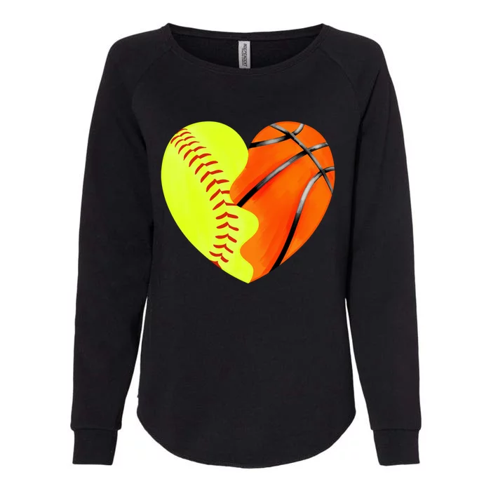 Softball Basketball Basketball Dad Softball Mom Gift Womens California Wash Sweatshirt