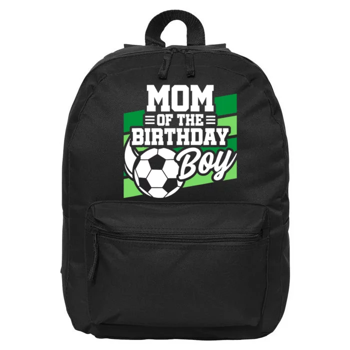 Soccer Birthday - Birthday Mom - Boy Soccer Birthday 16 in Basic Backpack