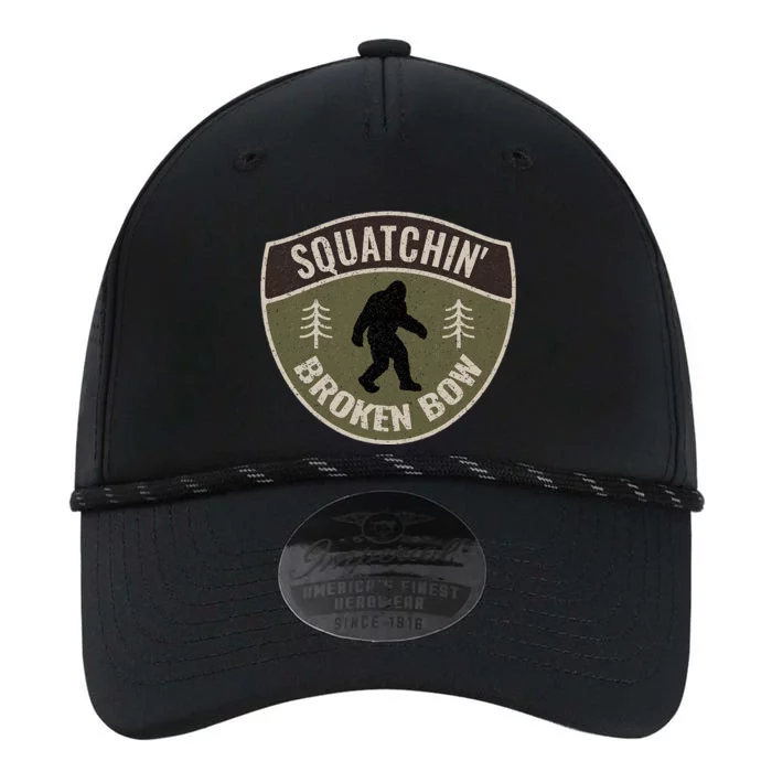 Squatchin Broken Bow Oklahoma Bigfoot Sign Art Sasquatch Performance The Dyno Cap