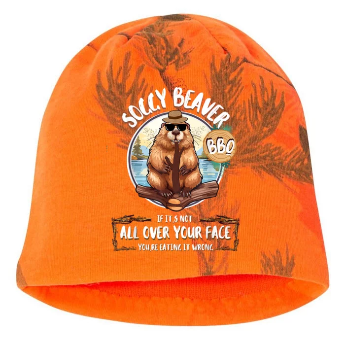 Soggy Beaver Bbq Kati - Camo Knit Beanie