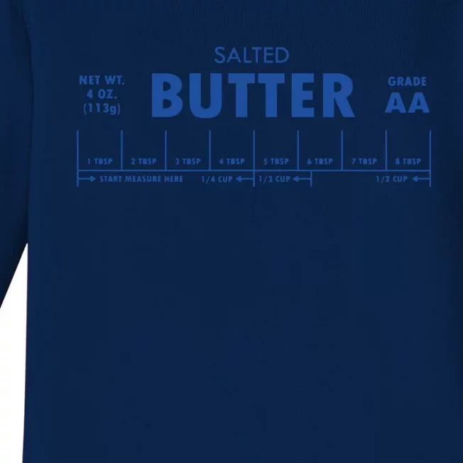 Salted Butter Baker Gift Butter Lover Baby Long Sleeve Bodysuit