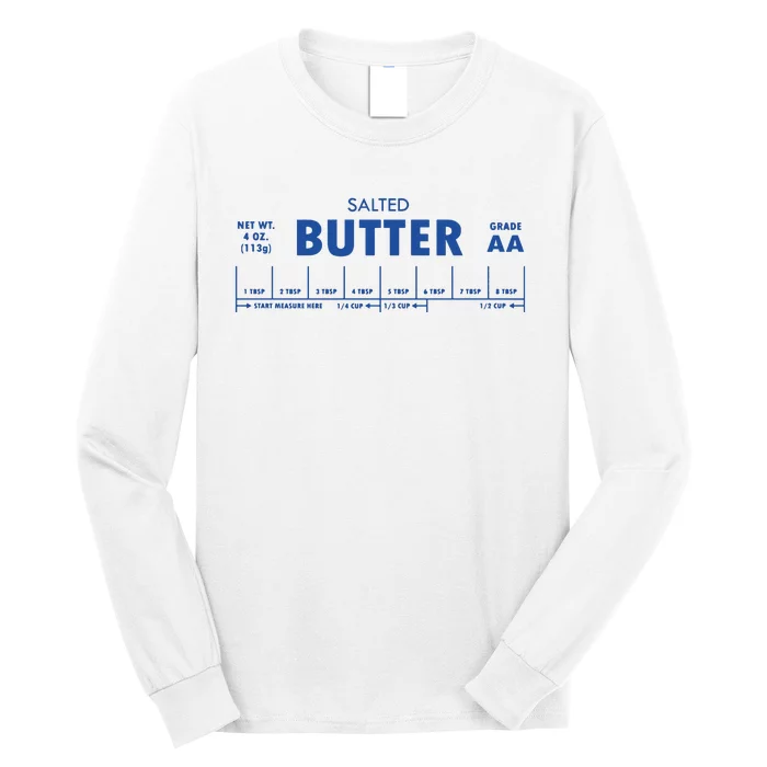 Salted Butter Baker Gift Butter Lover Long Sleeve Shirt