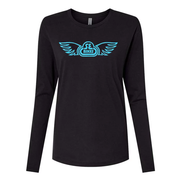 se bikes baby blue wing Womens Cotton Relaxed Long Sleeve T-Shirt