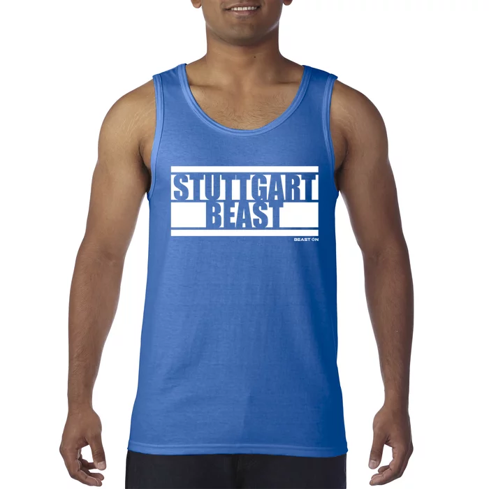 Stuttgart Beast Bodybuilding Fitness Gym Motivation Sayings Gift Tank Top