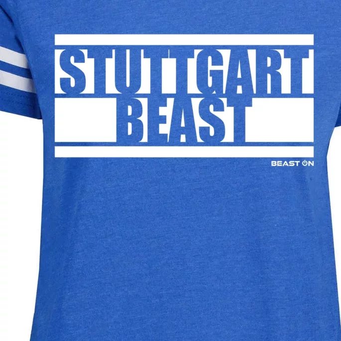 Stuttgart Beast Bodybuilding Fitness Gym Motivation Sayings Gift Enza Ladies Jersey Football T-Shirt