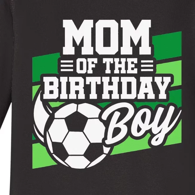 Soccer Birthday Birthday Mom Soccer Birthday Baby Long Sleeve Bodysuit