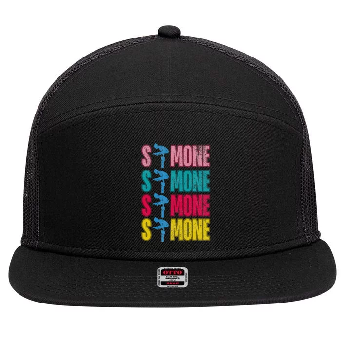 Simone Balance Beam 7 Panel Mesh Trucker Snapback Hat