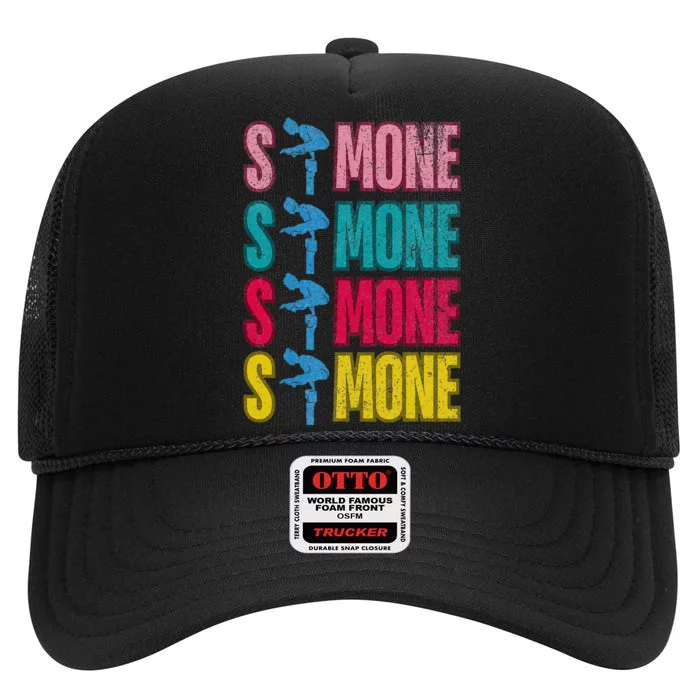 Simone Balance Beam High Crown Mesh Trucker Hat