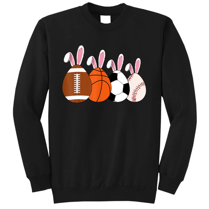 Soccer Basketball Baseball Football Sports Easter Rabbits Tall Sweatshirt