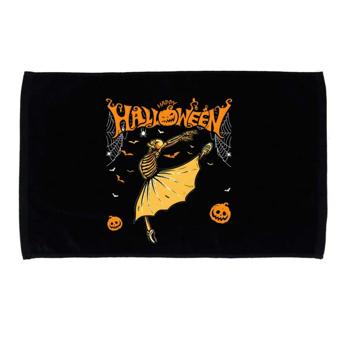 Skeleton Ballerinas Ballet Dance Cute Halloween Costume Microfiber Hand Towel