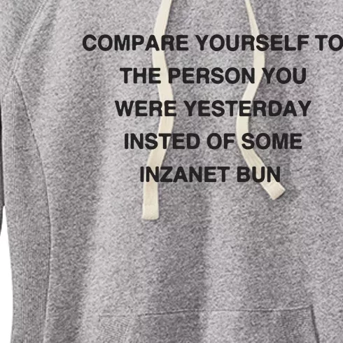 Scottie Barnes Compare Yourself To The Person You Were Yesterday Women's Fleece Hoodie