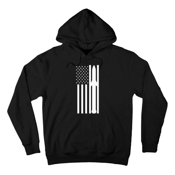 Starship Boca Chica Starbase A American Flag Tall Hoodie