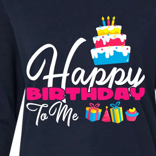 Sweet Birthday Cake Happy Birthday To Me Womens Cotton Relaxed Long Sleeve T-Shirt