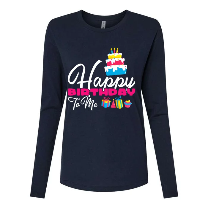 Sweet Birthday Cake Happy Birthday To Me Womens Cotton Relaxed Long Sleeve T-Shirt