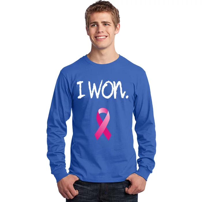 Survivor Breast Cancer Awareness Funny Gift Long Sleeve Shirt