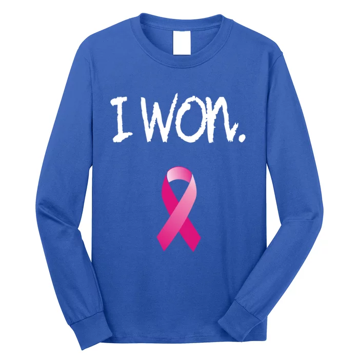 Survivor Breast Cancer Awareness Funny Gift Long Sleeve Shirt