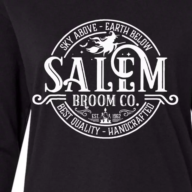 Salem Broom Company Est 1692 Halloween Classic Funny Womens Cotton Relaxed Long Sleeve T-Shirt