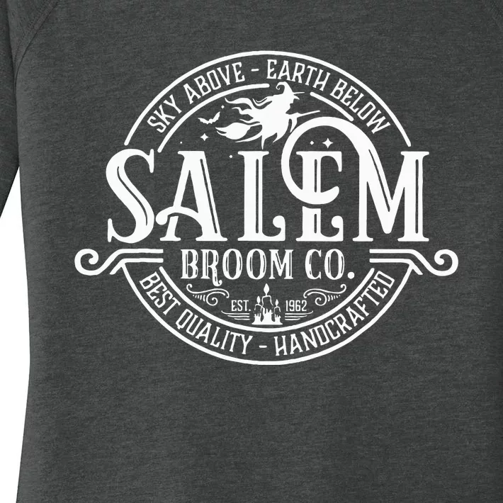 Salem Broom Company Est 1692 Halloween Classic Funny Women's Perfect Tri Tunic Long Sleeve Shirt