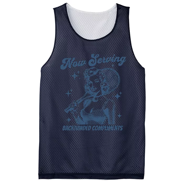 Serving Backhanded Compliments Retro Mesh Reversible Basketball Jersey Tank