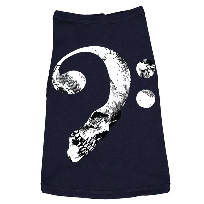 Skull Bass Clef Bass Player Musican Music Lover Guitar Doggie Tank