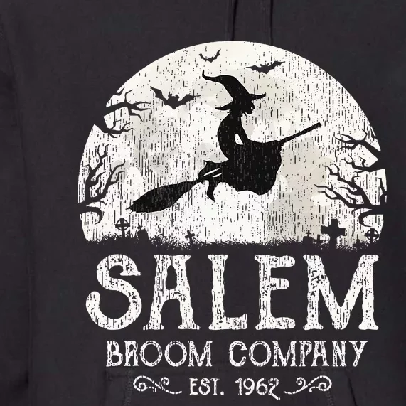 Salem Broom Company Grunge Halloween Premium Hoodie