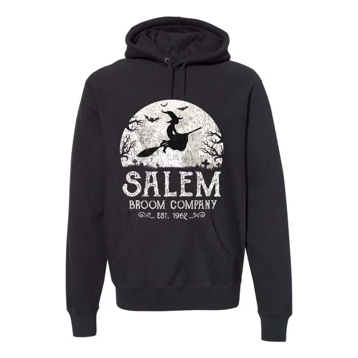 Salem Broom Company Grunge Halloween Premium Hoodie