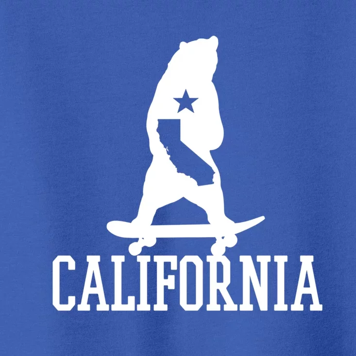 Skateboarding Bear California Toddler T-Shirt