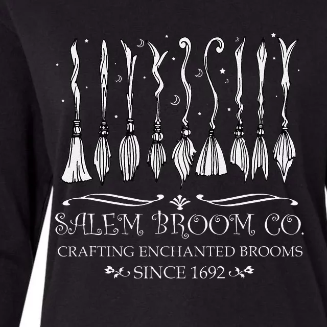 Salem Broom Company For A Halloween Fan Womens Cotton Relaxed Long Sleeve T-Shirt