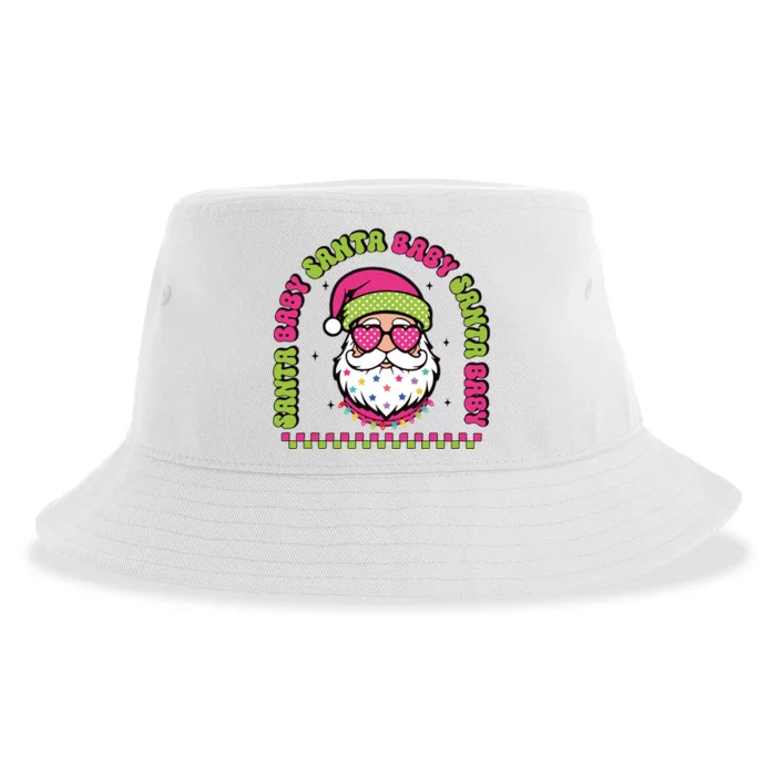 Santa Baby Christmas Sustainable Bucket Hat