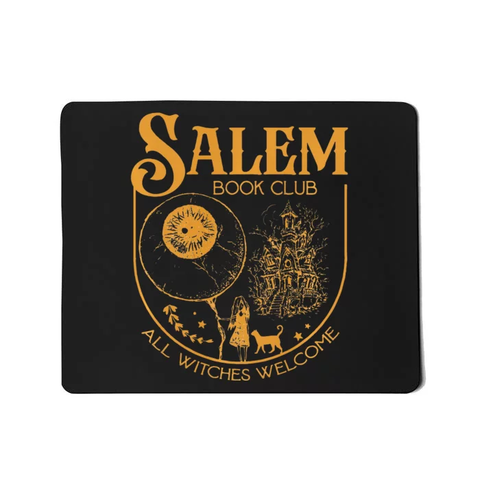 Salem Book Club Bookish library for book nerds bookworms Mousepad