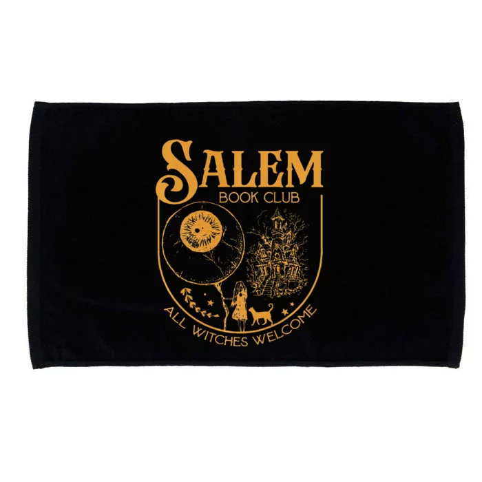 Salem Book Club Bookish library for book nerds bookworms Microfiber Hand Towel