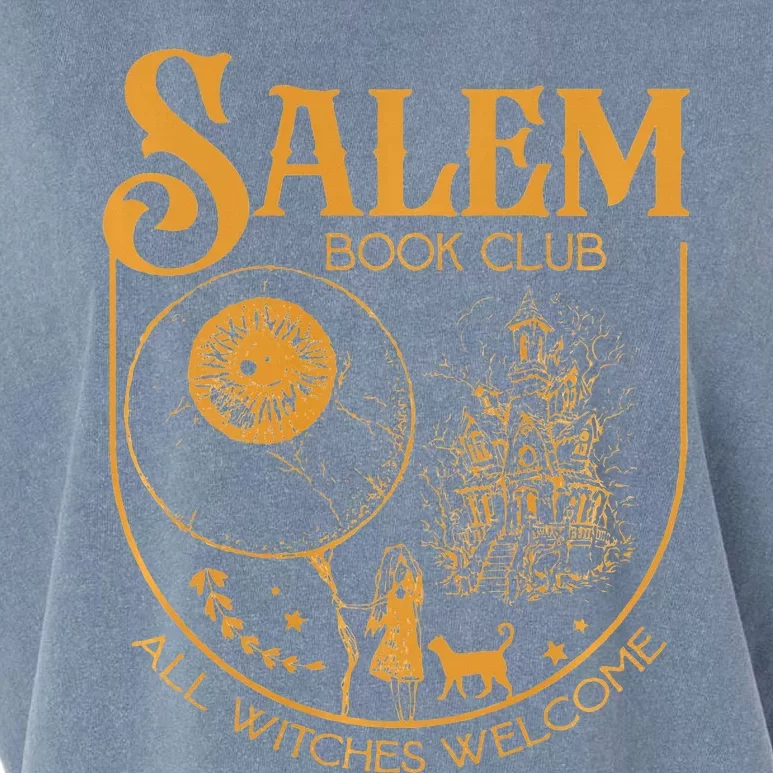 Salem Book Club Bookish library for book nerds bookworms Garment-Dyed Women's Muscle Tee