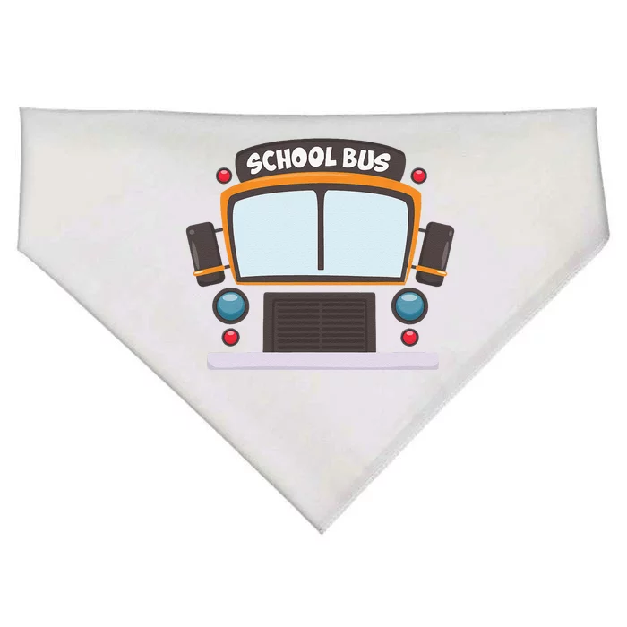 School Bus Costume Halloween Bus Driver Funny USA-Made Doggie Bandana