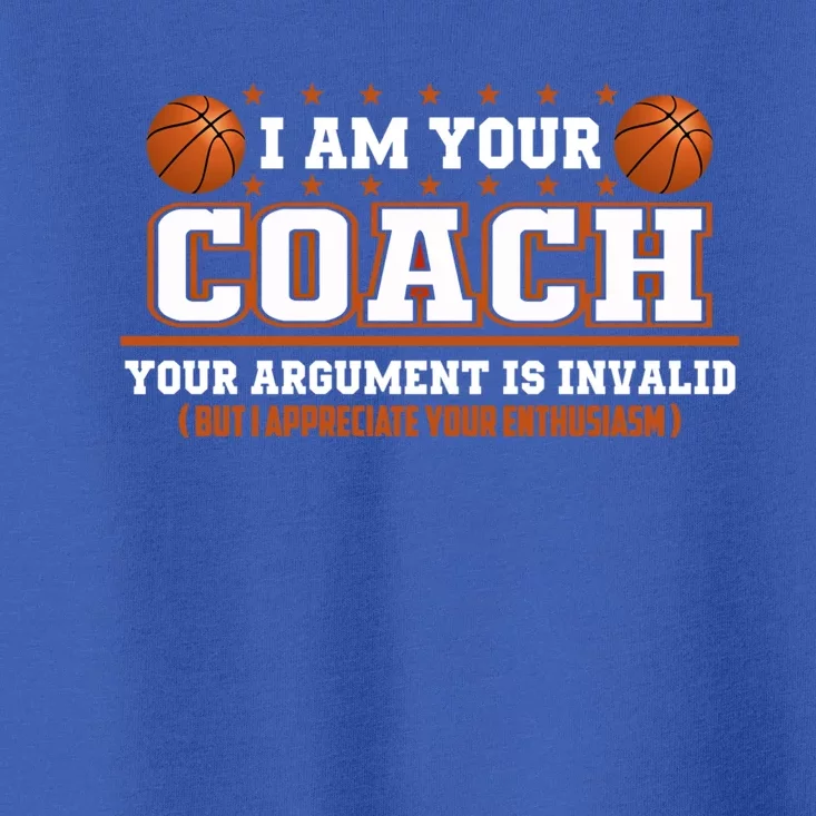 Sarcastic Basketball Coach Appreciation Coaching Staff Gift Toddler T-Shirt