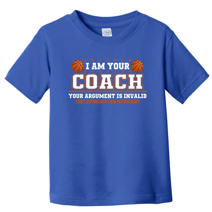 Sarcastic Basketball Coach Appreciation Coaching Staff Gift Toddler T-Shirt