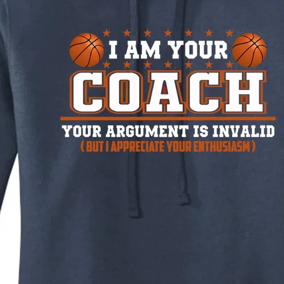 Sarcastic Basketball Coach Appreciation Coaching Staff Gift Women's Pullover Hoodie