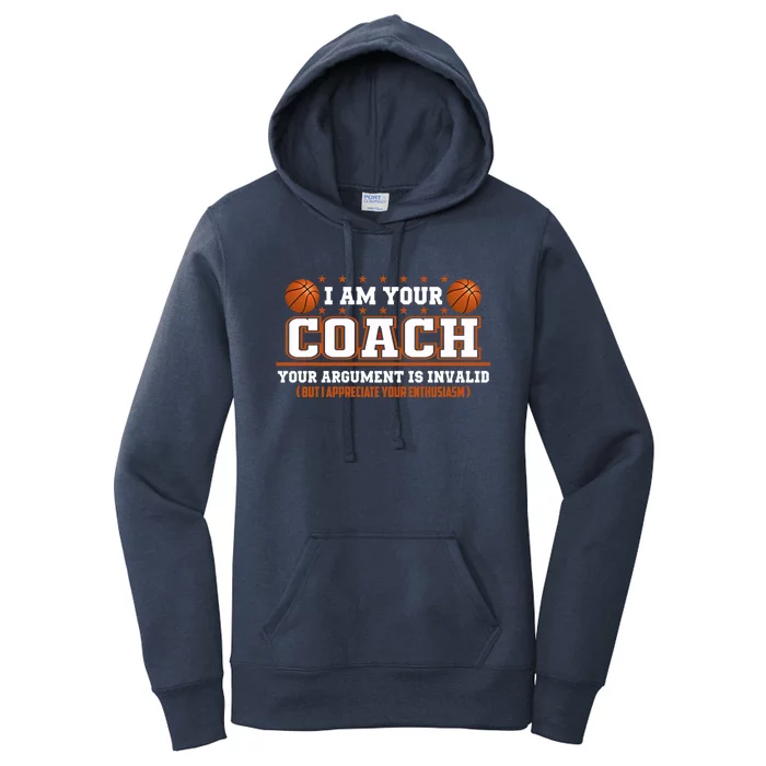 Sarcastic Basketball Coach Appreciation Coaching Staff Gift Women's Pullover Hoodie