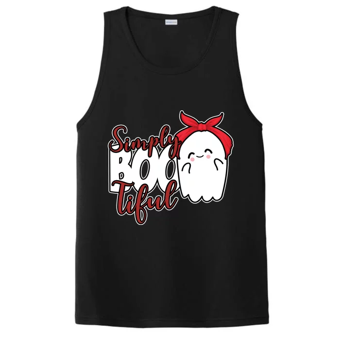 Simply Bootiful Cute Halloween Ghost Performance Tank