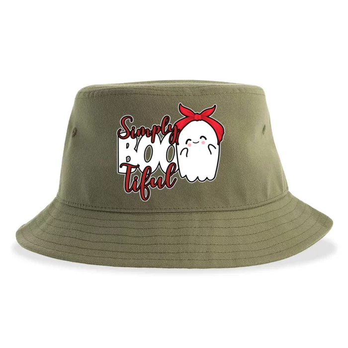 Simply Bootiful Cute Halloween Ghost Sustainable Bucket Hat