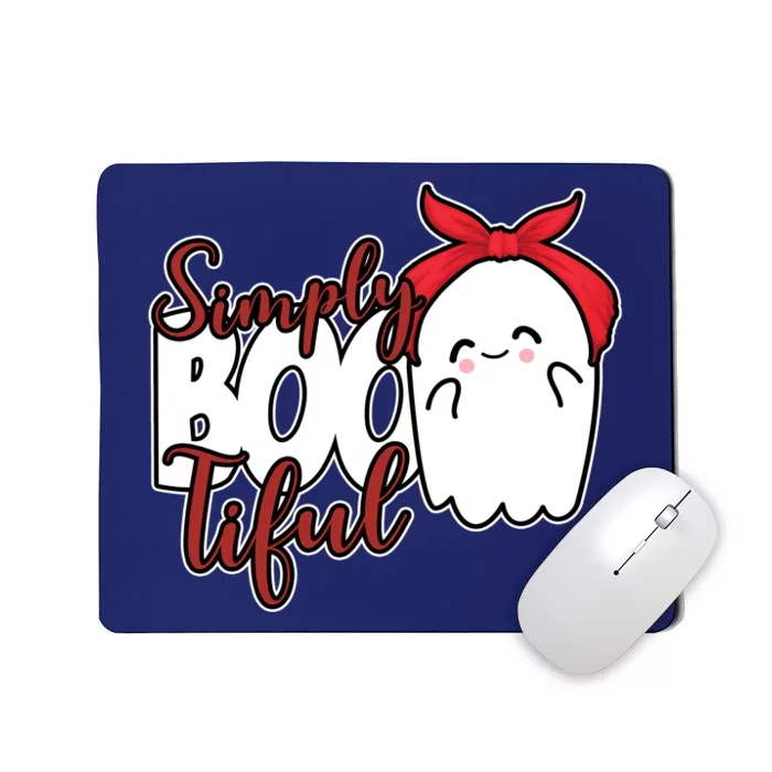 Simply Bootiful Cute Halloween Ghost Mousepad